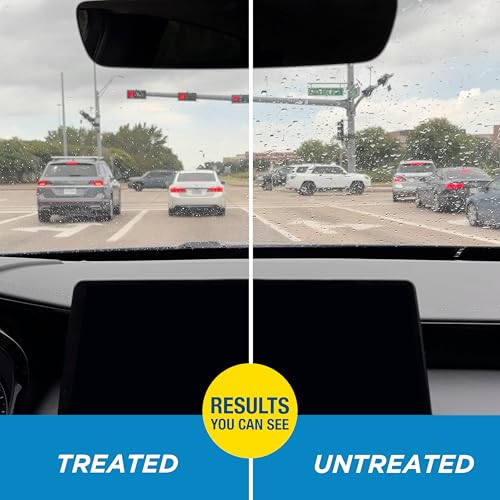 Rain-X راين-إكس 800002243 معالجة الزجاج، 7 أونصة - معالجة الزجاج الخارجي لتحسين رؤية القيادة في الطقس الممطر بشكل كبير خلال جميع ظروف الطقس - Image 4