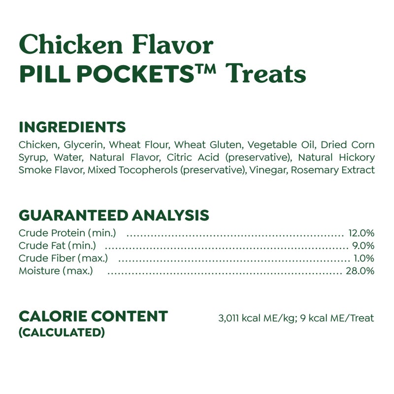 Greenies Pill Pockets for Dogs Small Size, Soft Dog Treats, Chicken Flavor, 3.2 oz. Pouch (30 Treats) - Image 5