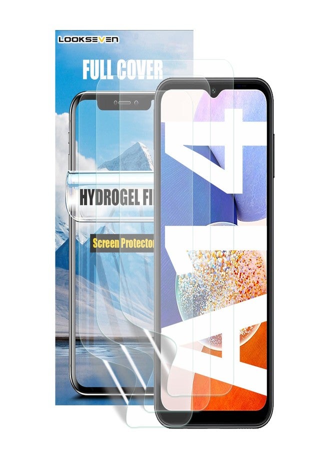 LOOKSEVEN 3 Pack Hydrogel Film For Samsung Galaxy A14 5G 6.6 inch, Transparent Soft TPU Screen Protector, High Sensitivity Protective Film (Not Tempered Film) - Image 1