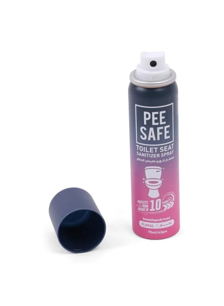 Pee Safe Toilet Seat Sanitizer SprayFloral (75ml) - Image 2