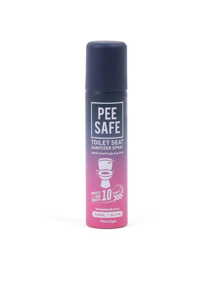 Pee Safe Toilet Seat Sanitizer SprayFloral (75ml) - Image 1