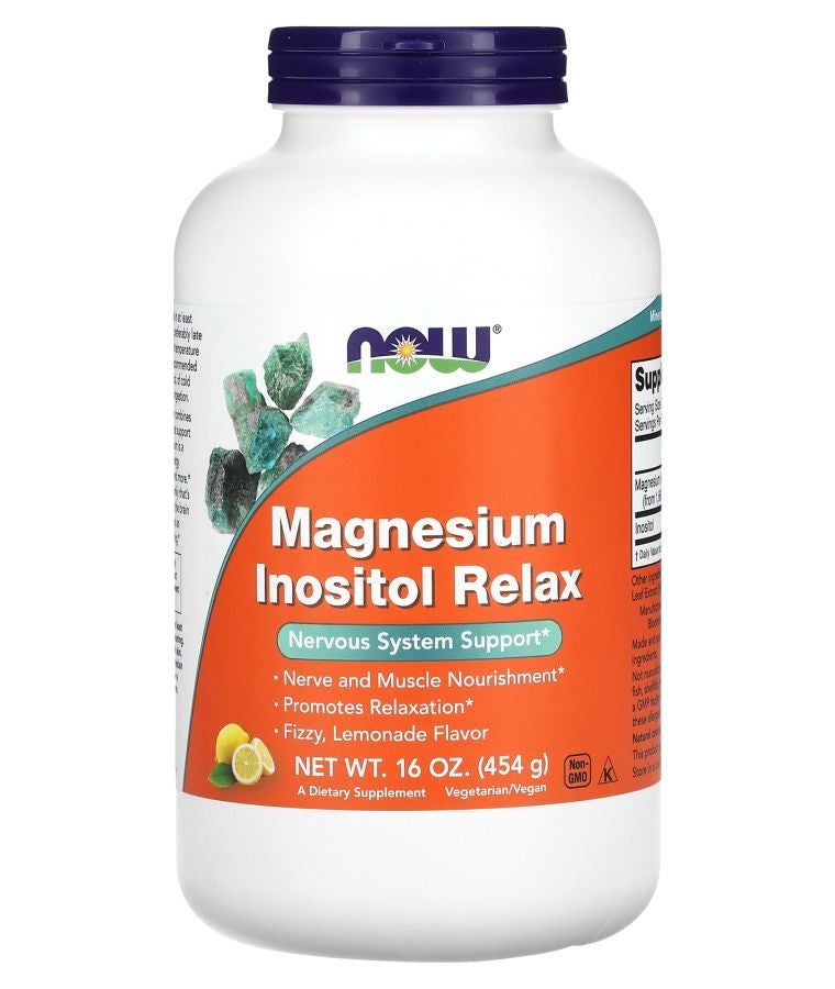 now Magnesium Inositol Relax Lemonade 16 oz (454 g)
