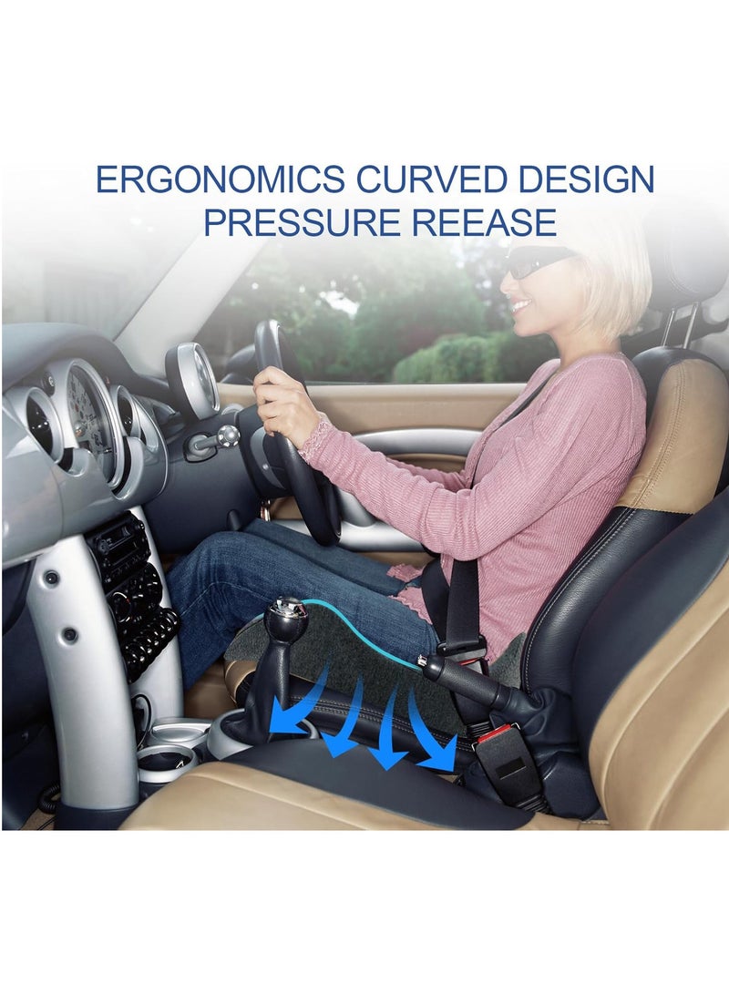 YelaJoy Soft Support Memory Foam Seat Cushion - Wide Cushion for Wide Hip Office Workers, Car Drivers - Sciatica,Tailbone Pain Relief,Office Chair Cushion & Car Seat Cushion, Darkgray - Image 4