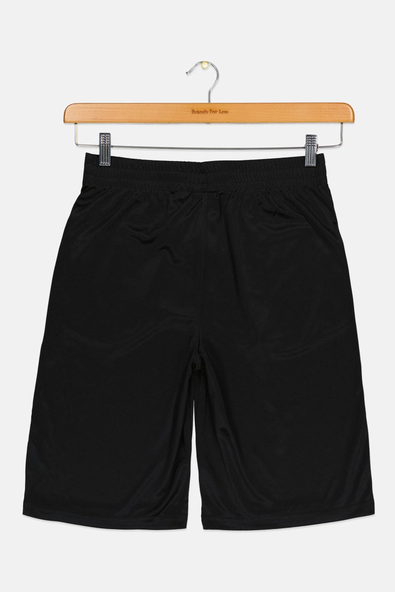 PUMA Kids Boy Brand Logo Training Shorts, Black - Image 3