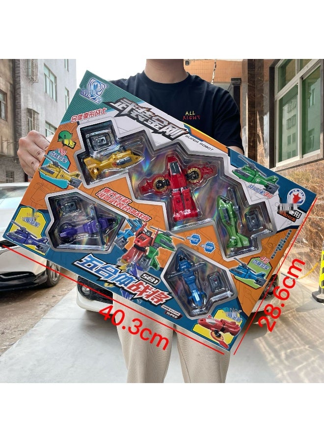 TRANSFORMERS Children's Gift - Alloy Transforming Robot with Multi-Form Switch, Articulated Joint Design, Eco-Friendly ABS Material, Educational Toy for Ages 3+ - Develops Intelligence