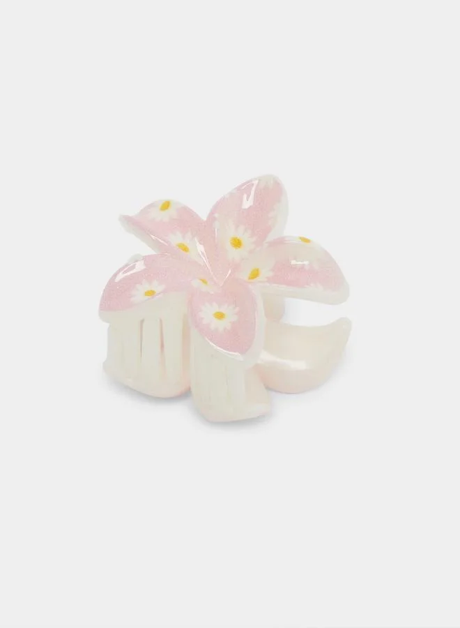 Styli Kids Pink Floral Hair Claw