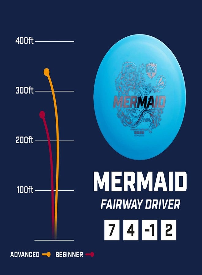 Discmania Active Base Mermaid - Fairway Disc Golf Driver - Floats in Water - Easy to Throw & Great for Beginner Players - Straight Flying - Starter Disc Golf Accessories (160g-164g - Pink) - Image 2