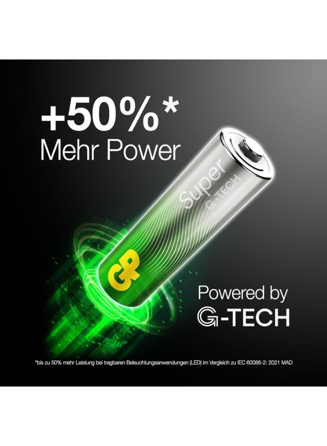 GP Batteries Super Alkaline AA Mignon Batteries Blister 030E15AS402 (Pack of 40) - Image 2