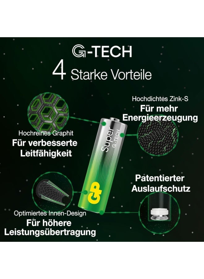 GP Batteries Super Alkaline AA Mignon Batteries Blister 030E15AS402 (Pack of 40) - Image 3