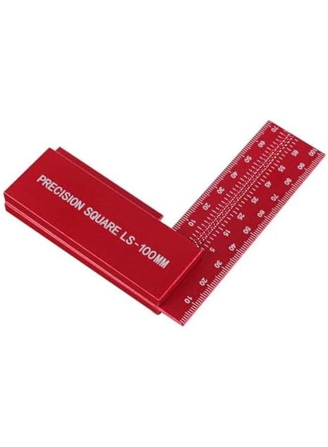 مسطرة زاوية على شكل L من الألومنيوم لأعمال النجارة بمقياس واضح لقياس الأعمال الخشبية - Image 5