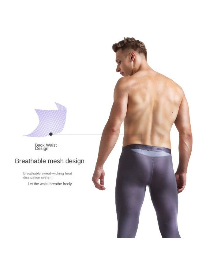 Austrian Element Men's Bullet Separation Long Johns Underwear Men's Elastic Slim Pouch Leggings Basic Autumn And Winter Youth Warm Pants - Image 4