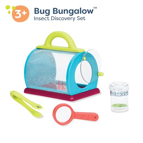 B. Toys ألعاب ب. – مجموعة صيد الحشرات بوج بنغالو مع حقيبة شبكية، حاوية مكبرة، ملقط ومكبر – ألعاب تعليمية خارجية للأطفال – مجموعة استكشاف الطبيعة للأطفال من 3 سنوات فما فوق - Image 5