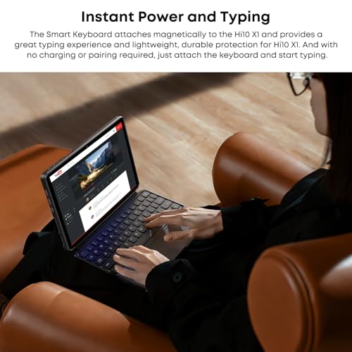 CHUWI Hi10 X1 Tablet Keyboard with Touchpad, 2 in 1 Magnetic Keyboard for Hi10 X1, Original Wireless Magnetic, Ultra Slim and Portable - Image 4
