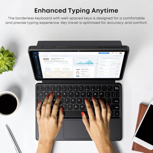 CHUWI Hi10 X1 Tablet Keyboard with Touchpad, 2 in 1 Magnetic Keyboard for Hi10 X1, Original Wireless Magnetic, Ultra Slim and Portable - Image 2