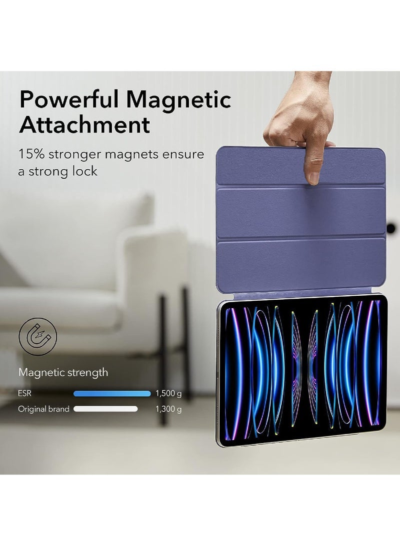 Captaintech iPad Pro 11 Inch Case iPad 11 Pro Case (2022/2021/2020 4th/3rd/2nd Generation) Convenient Magnetic Attachment 2-Way Stand Full Pencil 2 Support Rebound Magnetic Case - Image 3
