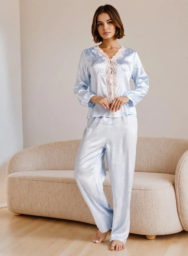 سبلاش فيڤ طقم بيجاما جاكار مع دانتيل