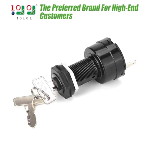 10L0L Starter Ignition Switch for Club Car Precedent 2004+ Electric Golf Cart, w/Standard Keys, OEM# 1025086011012505 - Image 2