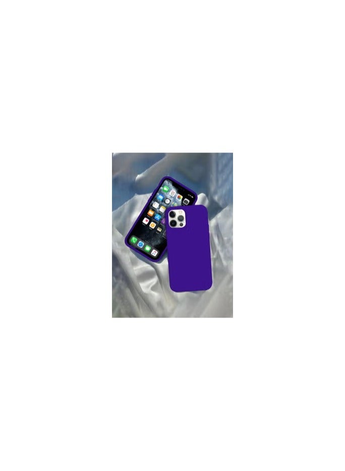 CATANES [for iPhone 12 Pro] Silicone Case Shockproof Protective Case Anti Scratch Smooth Case Cover/Purple - Image 2