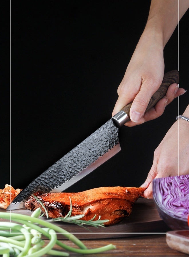 Forest Home European Black Blade Six-Piece Knife Set Chef's Bread Scissors Fruit Knife Chef's Knife Set / Home Kitchen / Kitchen & Dining / Cutlery / Cutlery Set Peeler / Slicer / Home Kitchen Kitchen Utensils & Gadgets - Image 5