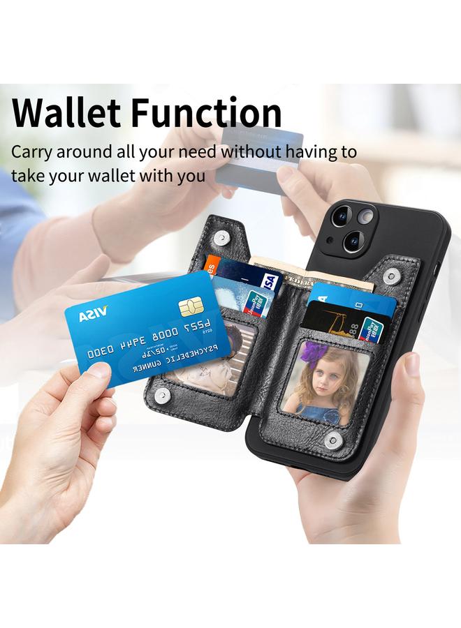 اس-توب جراب لهاتف iPhone 15 مزود بسحاب ومحفظة من الجلد وغطاء هاتف مقاوم للصدمات - Image 3