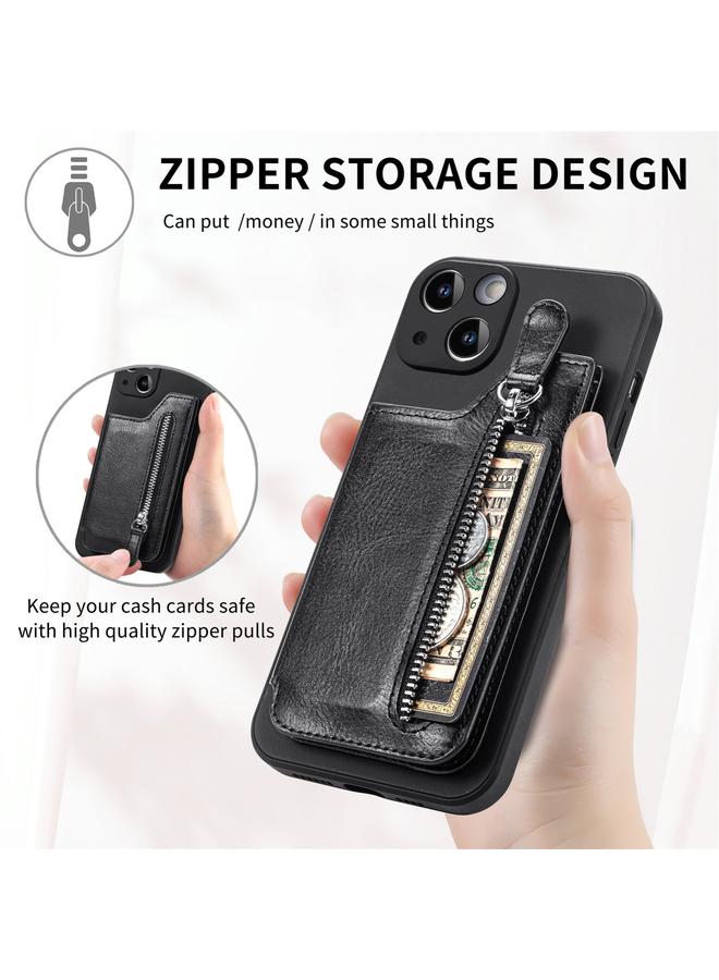 اس-توب جراب لهاتف iPhone 15 مزود بسحاب ومحفظة من الجلد وغطاء هاتف مقاوم للصدمات - Image 4