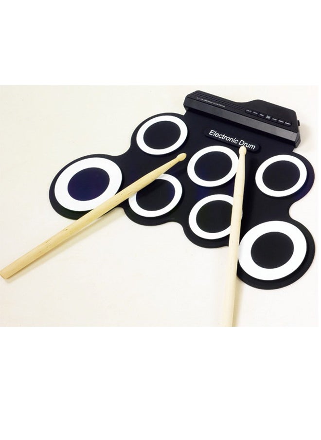 IWORD iWord Nuoai Roll-Up USB Electronic Drum Kit: Portable Silicone Drum Set for Practicing Jazz Drums  - Image 1