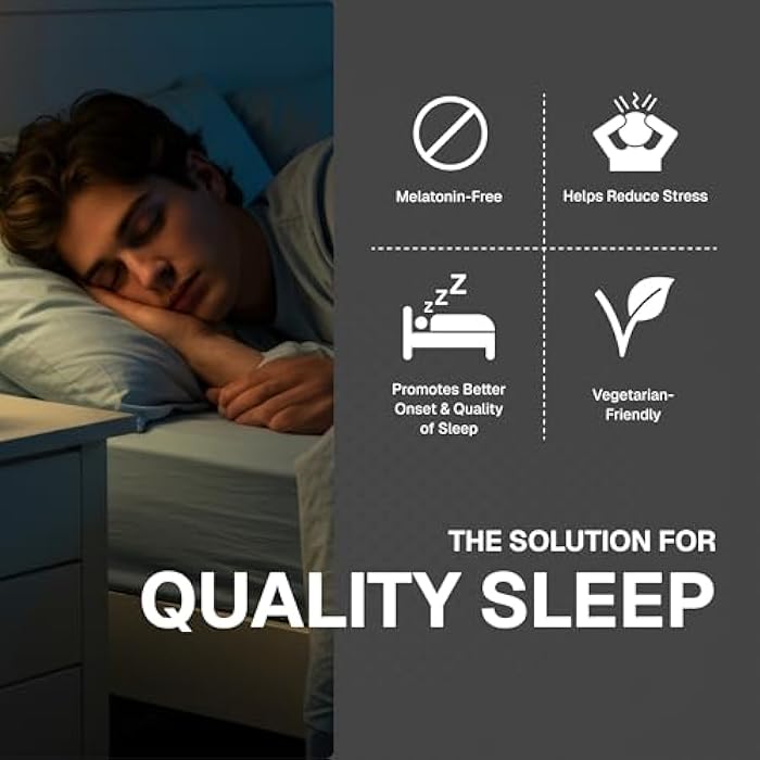 Weider Sleep Supplement - Melatonin-Free Capsule - Natural Sleep Support - with Ashwagandha, Magnesium & Botanical Blend - Non-Habit Forming - Vegetarian - 60 Count - 1 Month Supply - Image 4