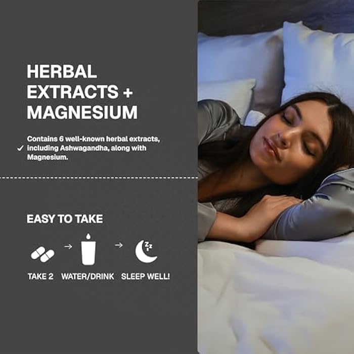 Weider Sleep Supplement - Melatonin-Free Capsule - Natural Sleep Support - with Ashwagandha, Magnesium & Botanical Blend - Non-Habit Forming - Vegetarian - 60 Count - 1 Month Supply - Image 5