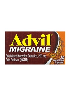 Advil Migraine 200 mg  80 Liquid Filled Capsules  - Image 1