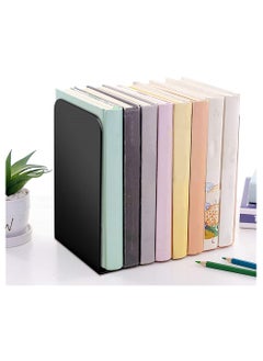 Excefore 1 Pair Bookshelf Bookends Home Decor Black  - Image 5