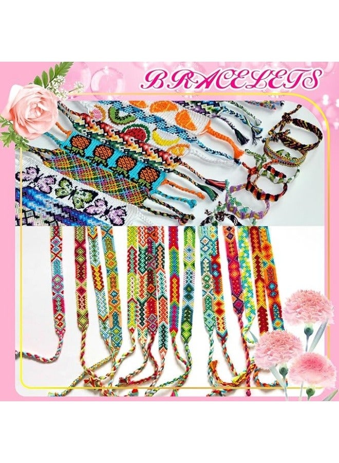 NIBEMINENT Embroidery Floss Rainbow Color 50 Skeins Per Pack Cross Stitch Threads Friendship Bracelets Floss Crafts Floss  - Image 3