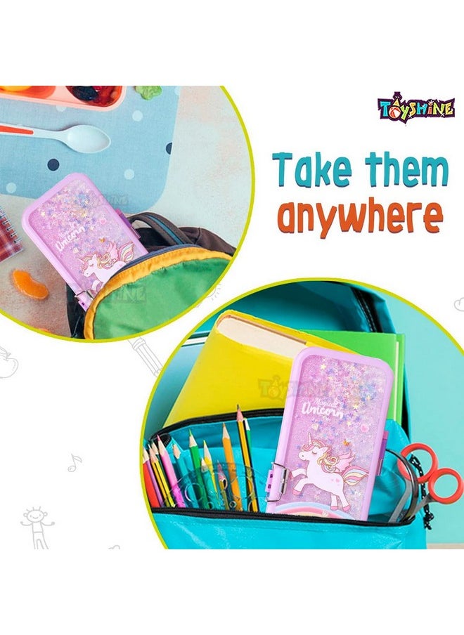 Toyshine Double Compartment Glitter Star Flowing Pencil Box For Kids - Unicorn - Plastic, Pink - pzsku/ZFCDF91C2906BCA0E634CZ/45/_/1737721490/7267a5dc-e9da-439e-b3c1-8c5ee10cef1d