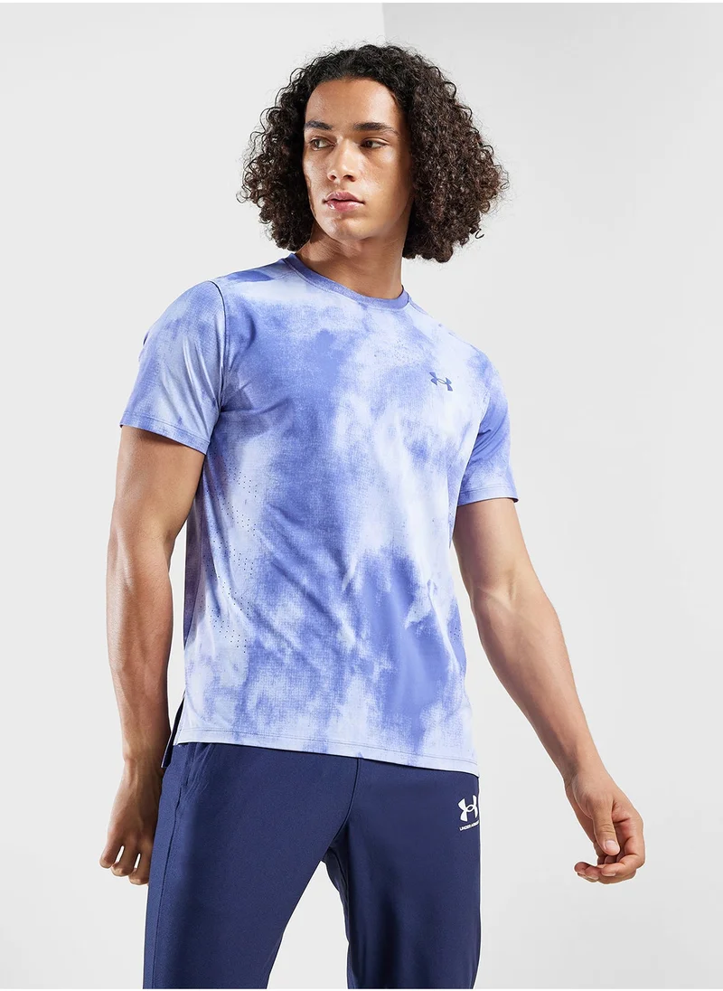 UNDER ARMOUR Laser Wash Iso-Chill Short Sleeve T-Shirt