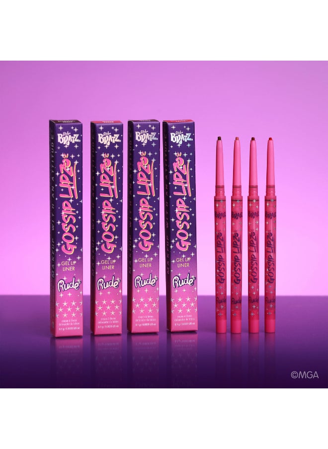 Rude Bratz Gossip Lipz Gel Lip Liner - Old School  - Image 2