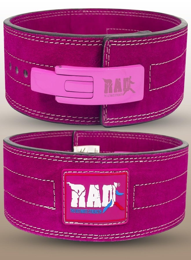 RAD Lever Weight Lifting Gym Belt for Men & Women Size 63 TO107 CM,Thick 10MM & Width 4 Inch Lever Powerlifting Belts for Women Dead Lift Workout Belt Leather Weight Lifting Lever Gym Squat Belt - Image 5