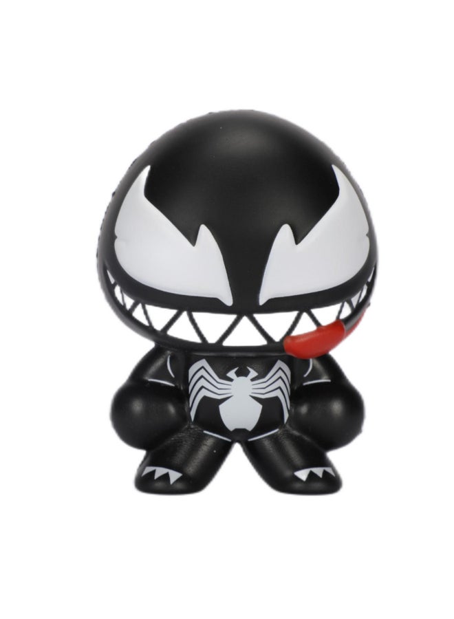 MARVEL Venom Character Mochi Squishy Doll Black and White 10 x 10 x 10 cm VJ24447-VE - Image 1