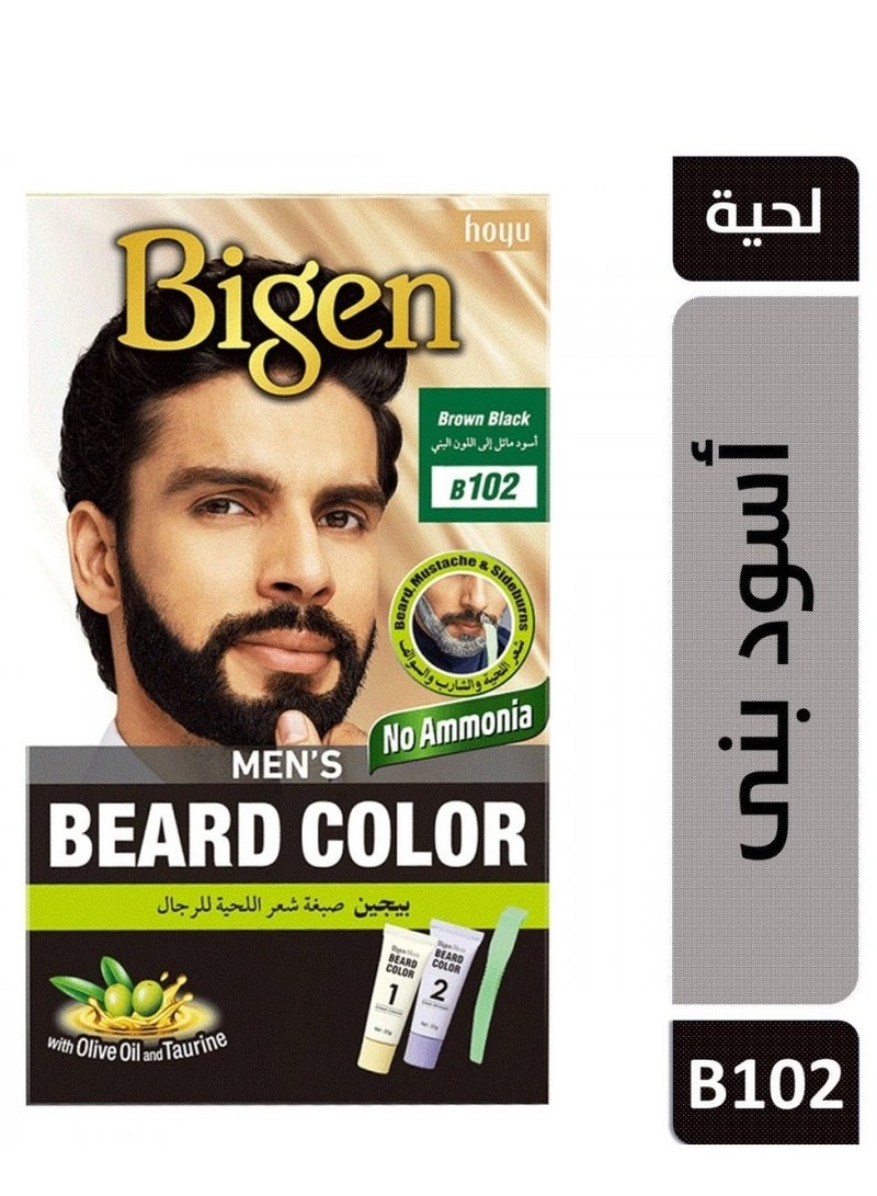 بايجن بيجين صبغة شعر لحية للرجال - لون أسود بني (40جم) B102 - Image 2