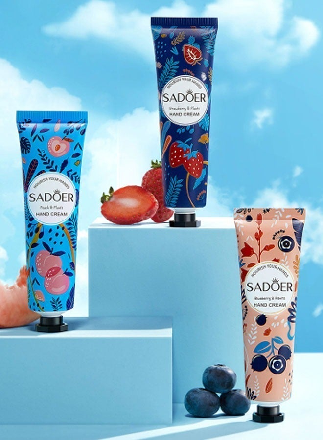 SADOER ﻿ 5 Pack Hand Cream Gifts Set For Women,Hand Lotion Travel Size in Bulk For Dry Cracked Hands,Mini Hand Lotion For Festival Gift,Natural Plant Fragrance Mini Hand Lotion Moisturizing Hand Care Cream - Image 3