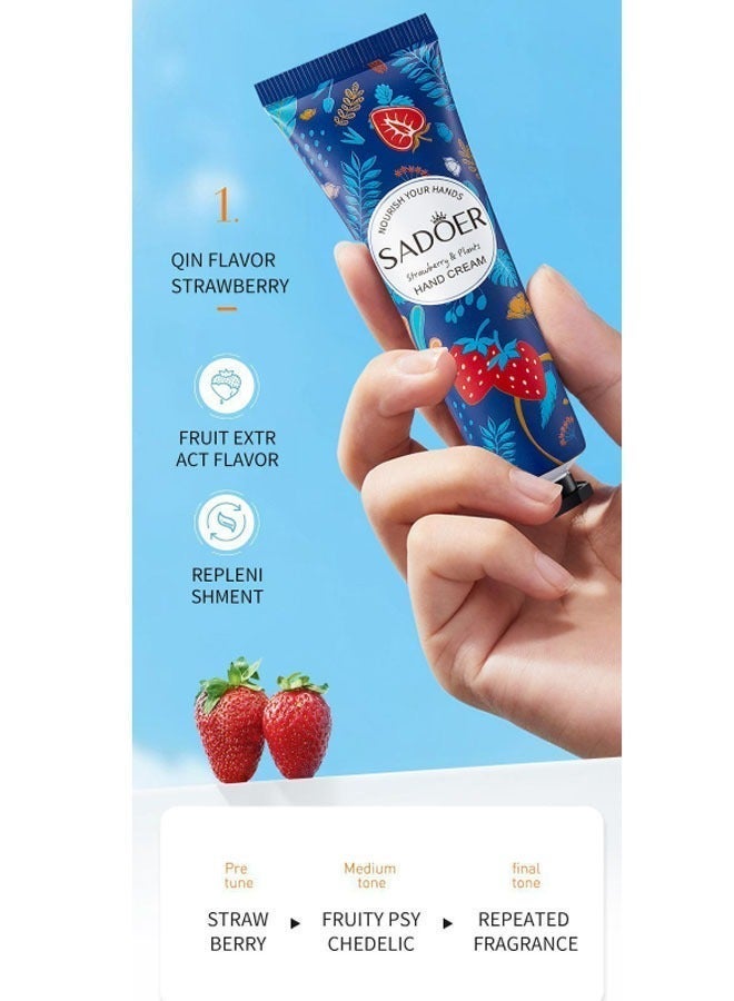 SADOER ﻿ 5 Pack Hand Cream Gifts Set For Women,Hand Lotion Travel Size in Bulk For Dry Cracked Hands,Mini Hand Lotion For Festival Gift,Natural Plant Fragrance Mini Hand Lotion Moisturizing Hand Care Cream - Image 4