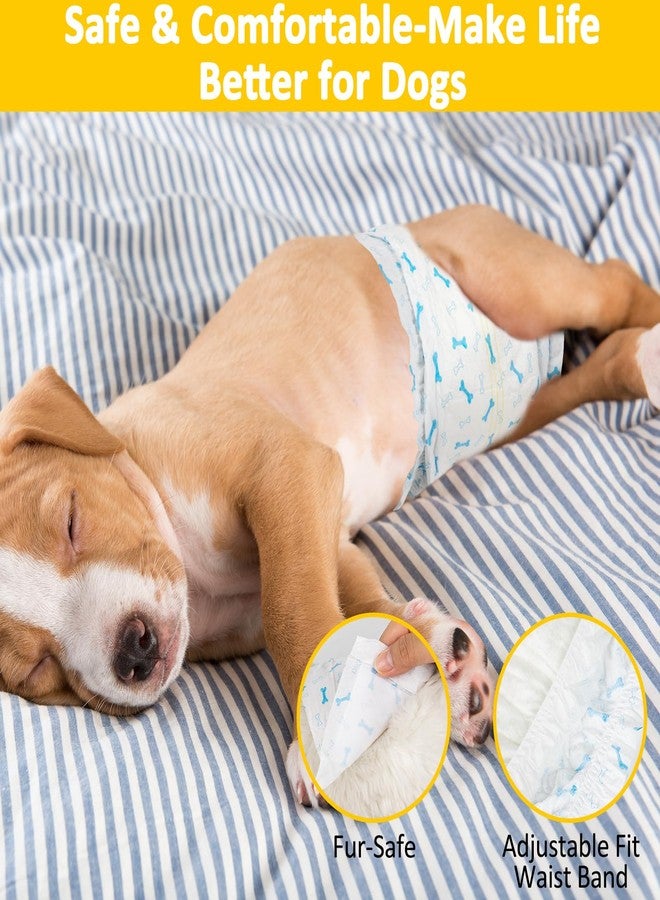 دونو حفاضات دونو للكلاب الذكور، حفاضات فائقة الامتصاص وناعمة، مع مؤشر للبلل، 10 قطع، مقاس متوسط (18-25 بوصة). - Image 4