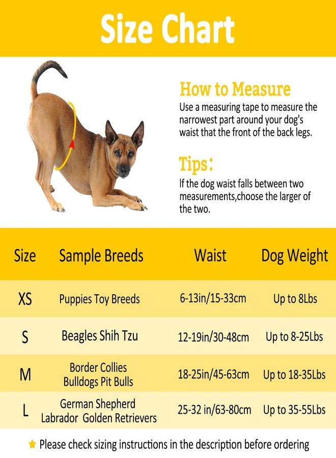 دونو حفاضات دونو للكلاب الذكور، حفاضات فائقة الامتصاص وناعمة، مع مؤشر للبلل، 10 قطع، مقاس متوسط (18-25 بوصة). - Image 3