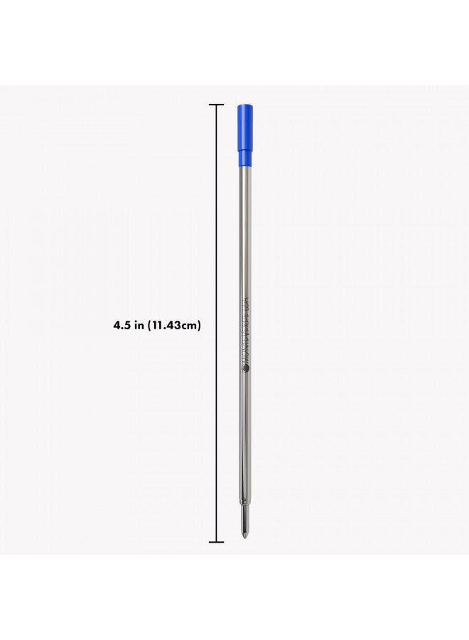 Monteverde Ballpoint Refill to Fit Dupont Ballpoint Pens, Medium Point, Soft Roll, Blue, 2 per Pack (T132BU) - Image 2