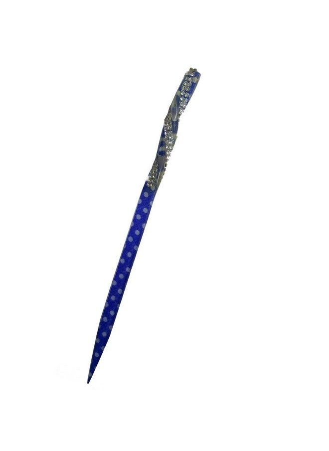 Salvus App SOLUTIONS Add A Touch Of Elegance To Your Hairstyle With Beautiful Dark Blue Stone Work Hair Stick Ideal For Girls And Women  - Image 2
