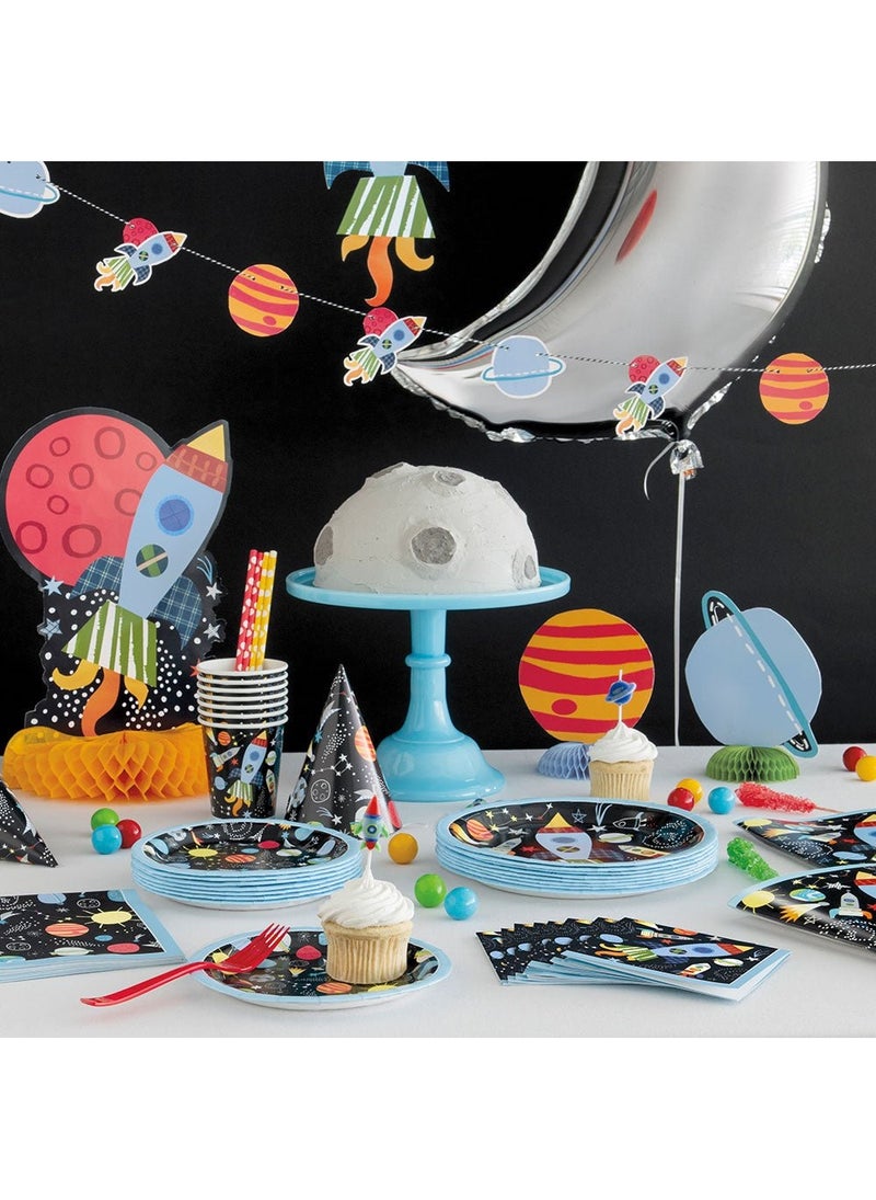 Unique Outer Space Table Decorations Cardboard 15-35cm 3-Pack - Image 2
