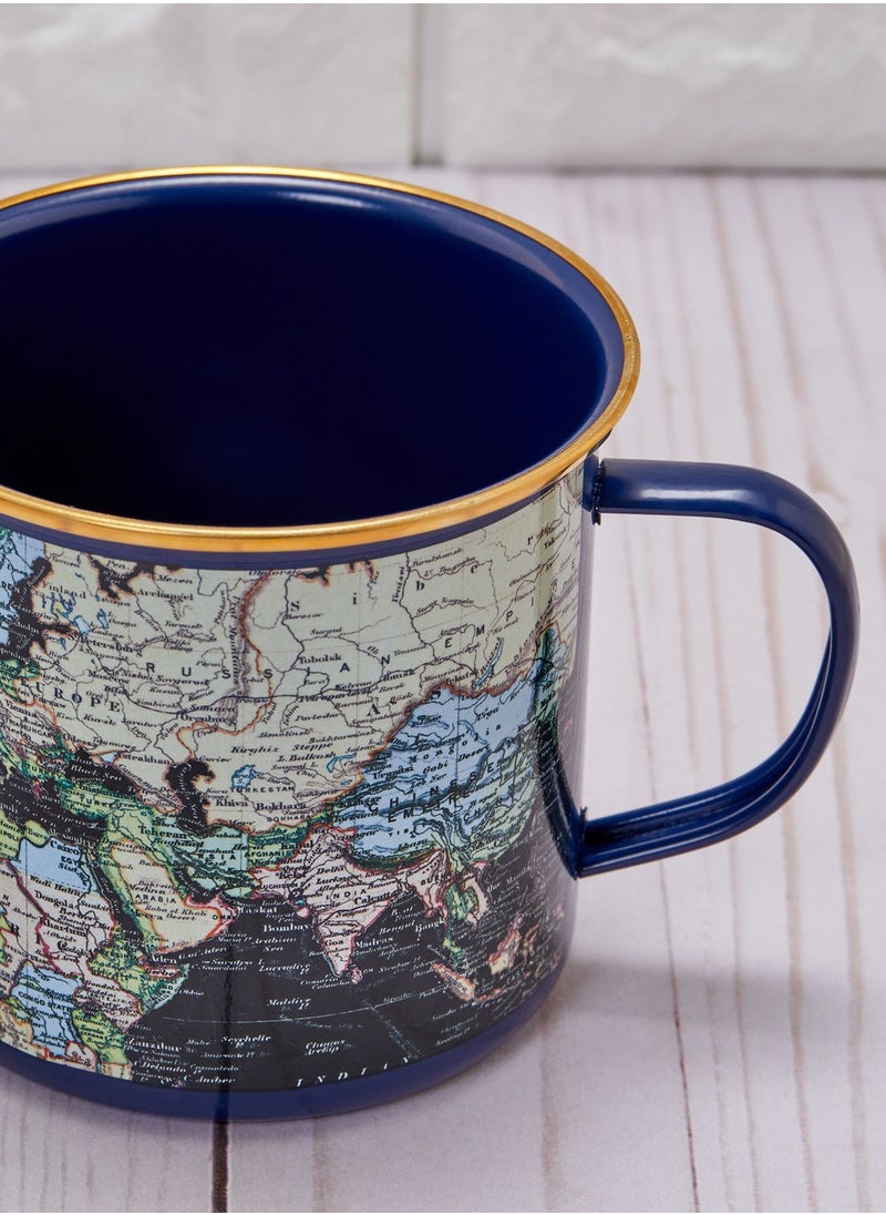 Gift Republic - Maps Enamel Mug - Image 1
