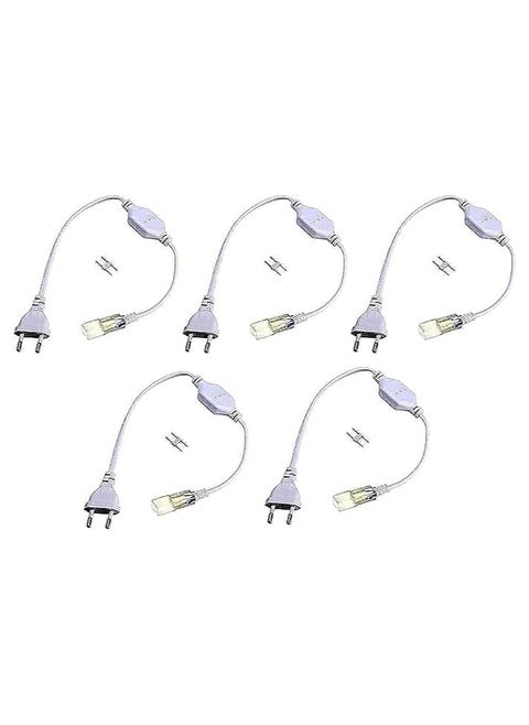AC power plug connector for LED strip, 8mm long