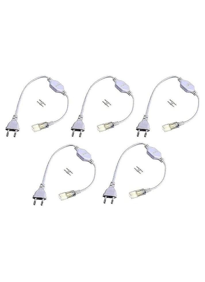Generic - AC power plug connector for LED strip, 8mm long - Image 1