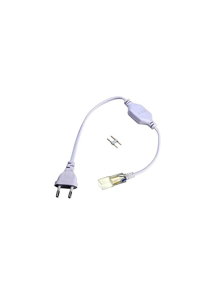 Generic - AC power plug connector for LED strip, 8mm long - Image 1