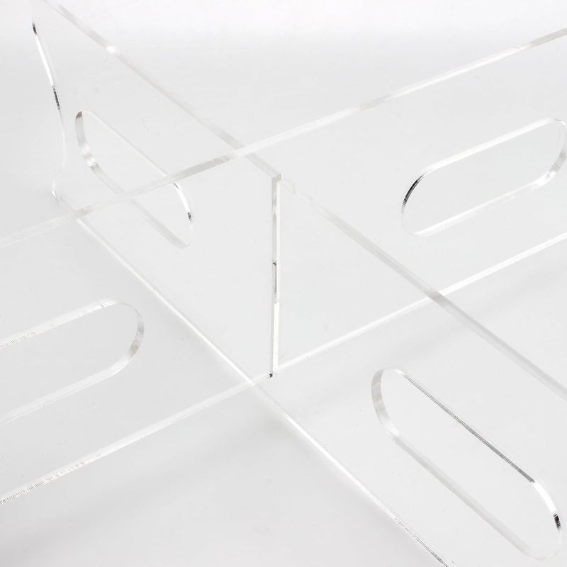 TPGP KVMORZE Acrylic Round Cake Stand with Base - 12" Clear Cupcake Holder Dessert Display Stand - Image 4