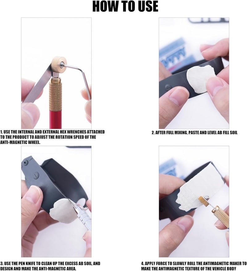 ordinarYone Zimmerit Maker Tool for DIY, Hobby Model, Tank Armor, Texture Improves Modeling Skills for Teens and Adults - Image 5